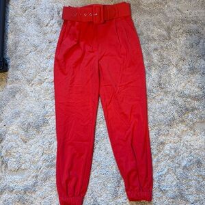 New York & Company Red High Waisted Women's Pants